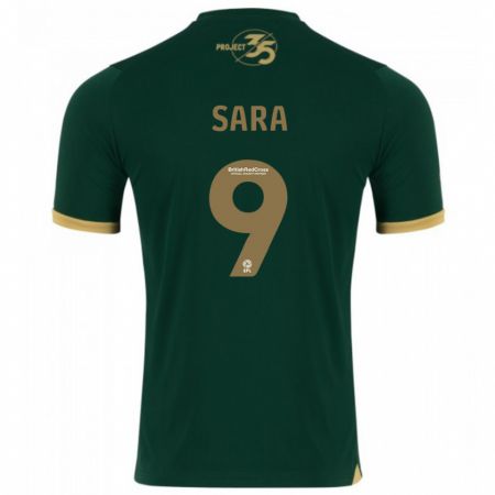 Kandiny Mujer Camiseta Ellie Sara #9 Verde 1ª Equipación 2023/24 La Camisa México