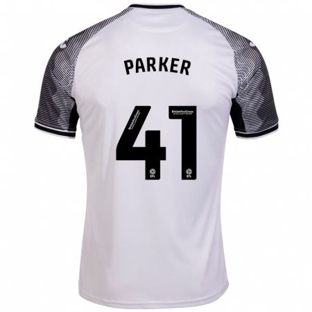 Kandiny Mujer Camiseta Sam Parker #41 Blanco 1ª Equipación 2023/24 La Camisa