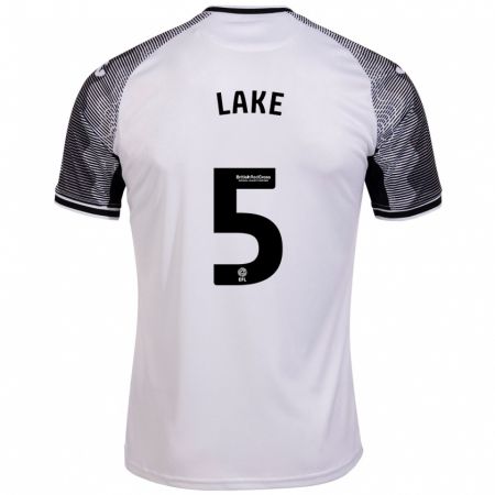 Kandiny Mujer Camiseta Ellie Lake #5 Blanco 1ª Equipación 2023/24 La Camisa