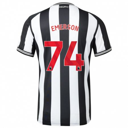 Kandiny Dames Johnny Emerson #74 Zwart Wit Thuisshirt Thuistenue 2023/24 T-Shirt België