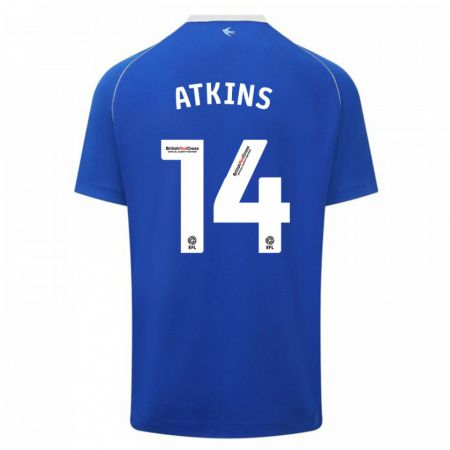 Kandiny Dames Zoe Atkins #14 Blauw Thuisshirt Thuistenue 2023/24 T-Shirt België