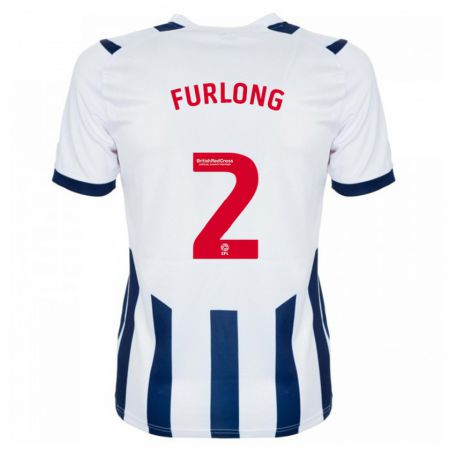 Kandiny Mujer Camiseta Darnell Furlong #2 Blanco 1ª Equipación 2023/24 La Camisa