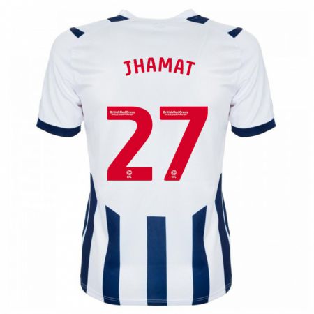 Kandiny Mujer Camiseta Simran Jhamat #27 Blanco 1ª Equipación 2023/24 La Camisa