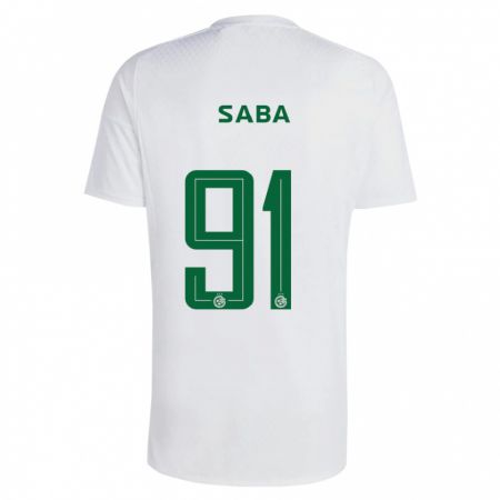 Kandiny Donna Maglia Dia Saba #91 Verde Blu Kit Gara Away 2023/24 Maglietta