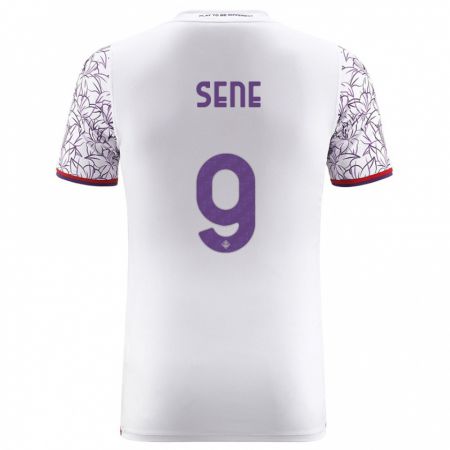 Kandiny Donna Maglia Fallou Sene #9 Bianco Kit Gara Away 2023/24 Maglietta