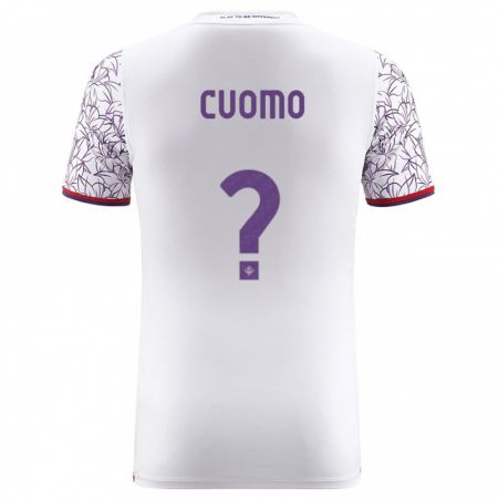 Kandiny Donna Maglia Raffaele Cuomo #0 Bianco Kit Gara Away 2023/24 Maglietta