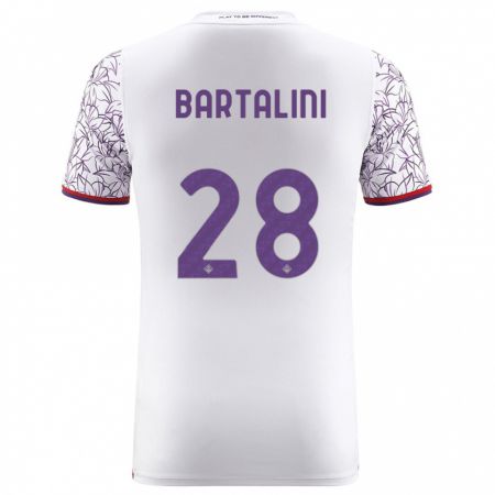 Kandiny Dames Viola Bartalini #28 Wit Uitshirt Uittenue 2023/24 T-Shirt België