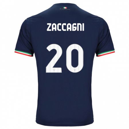 Kandiny Dames Mattia Zaccagni #20 Marine Uitshirt Uittenue 2023/24 T-Shirt België