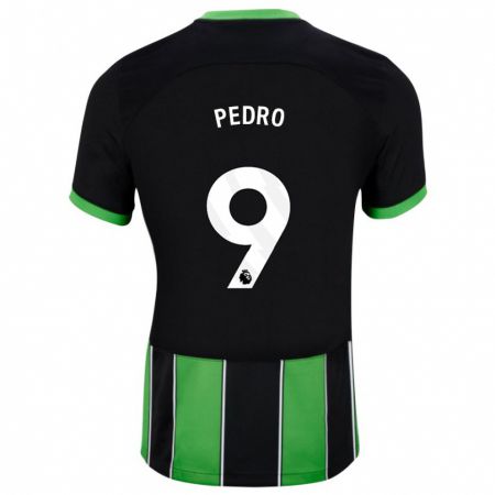 Kandiny Donna Maglia João Pedro #9 Nero Verde Kit Gara Away 2023/24 Maglietta