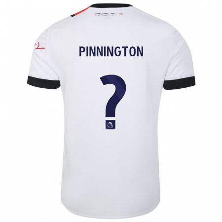 Kandiny Donna Maglia Jacob Pinnington #0 Bianco Kit Gara Away 2023/24 Maglietta