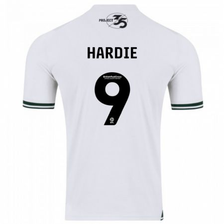 Kandiny Donna Maglia Ryan Hardie #9 Bianco Kit Gara Away 2023/24 Maglietta