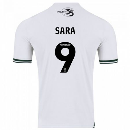 Kandiny Mujer Camiseta Ellie Sara #9 Blanco 2ª Equipación 2023/24 La Camisa México