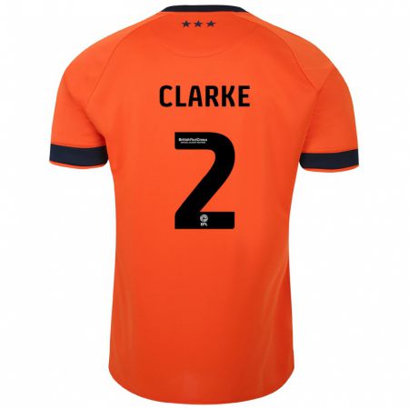 Kandiny Dames Harry Clarke #2 Oranje Uitshirt Uittenue 2023/24 T-Shirt België