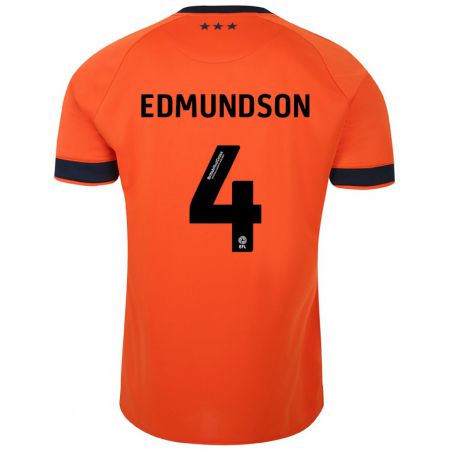 Kandiny Donna Maglia George Edmundson #4 Arancia Kit Gara Away 2023/24 Maglietta