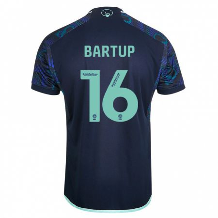 Kandiny Damen Laura Bartup #16 Blau Auswärtstrikot Trikot 2023/24 T-Shirt Österreich