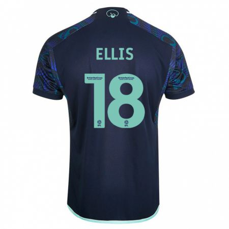 Kandiny Damen Macy Ellis #18 Blau Auswärtstrikot Trikot 2023/24 T-Shirt Österreich