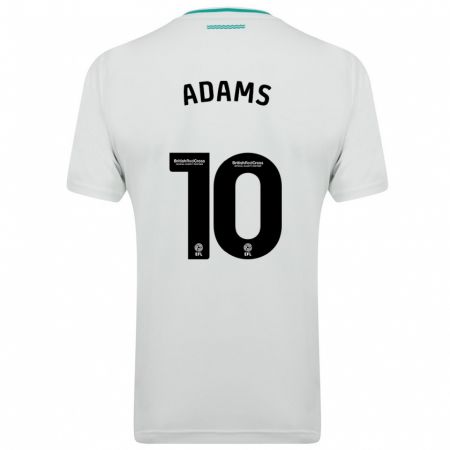 Kandiny Donna Maglia Ché Adams #10 Bianco Kit Gara Away 2023/24 Maglietta