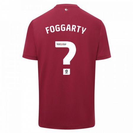 Kandiny Donna Maglia Corey Foggarty #0 Rosso Kit Gara Away 2023/24 Maglietta