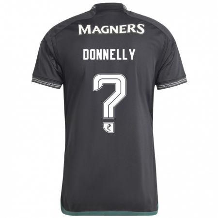 Kandiny Donna Maglia Jacob Donnelly #0 Nero Kit Gara Away 2023/24 Maglietta