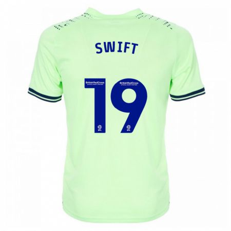 Kandiny Mujer Camiseta John Swift #19 Armada 2ª Equipación 2023/24 La Camisa