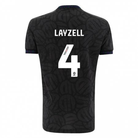 Kandiny Donna Maglia Naomi Layzell #4 Nero Kit Gara Away 2023/24 Maglietta