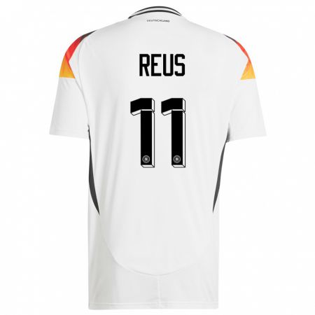 Kandiny Bambino Maglia Germania Marco Reus #11 Bianco Kit Gara Home 24-26 Maglietta