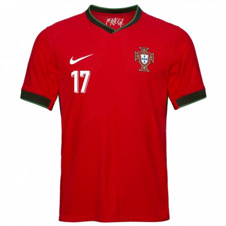 Kandiny Kinderen Portugal Vasco Sousa #17 Rood Thuisshirt Thuistenue 24-26 T-Shirt België