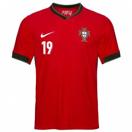 Kandiny Kinderen Portugal Vitinha #19 Rood Thuisshirt Thuistenue 24-26 T-Shirt België