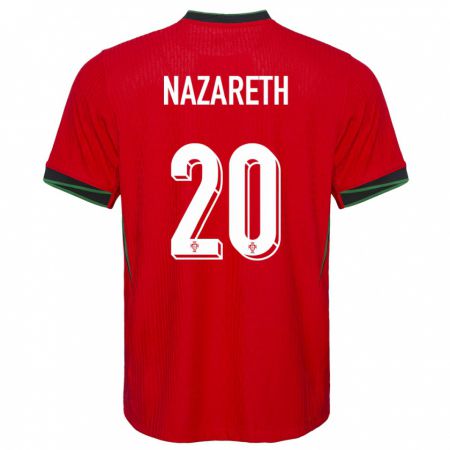 Kandiny Kinder Portugal Kika Nazareth #20 Rot Heimtrikot Trikot 24-26 T-Shirt Österreich