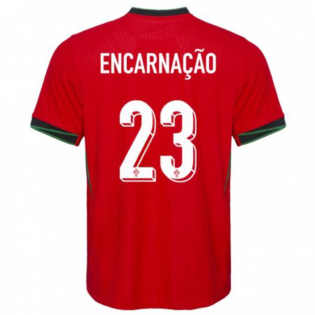 Kandiny Kinderen Portugal Telma Encarnacao #23 Rood Thuisshirt Thuistenue 24-26 T-Shirt België