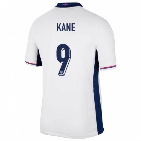 Kandiny Kinderen Engeland Harry Kane #9 Wit Thuisshirt Thuistenue 24-26 T-Shirt