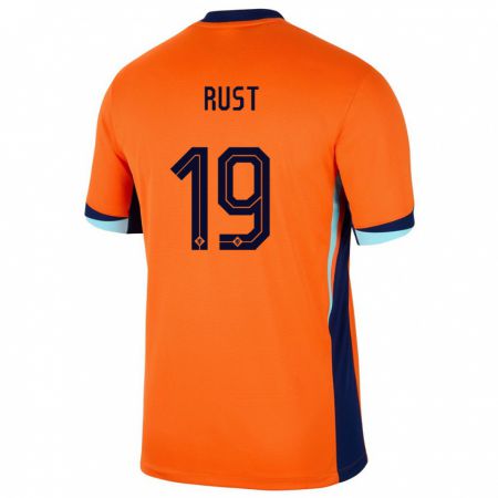 Kandiny Kinderen Nederland Fabiano Rust #19 Oranje Thuisshirt Thuistenue 24-26 T-Shirt