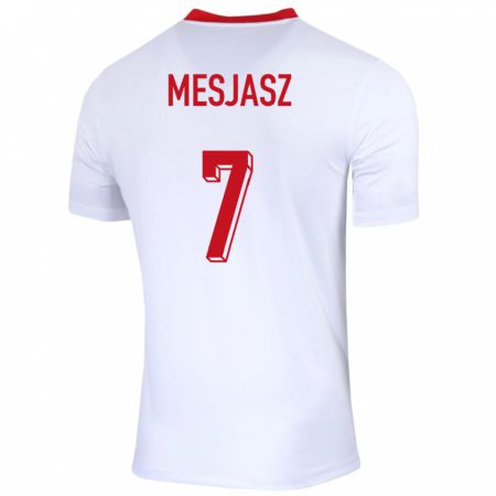 Kandiny Bambino Maglia Polonia Malgorzata Mesjasz #7 Bianco Kit Gara Home 24-26 Maglietta