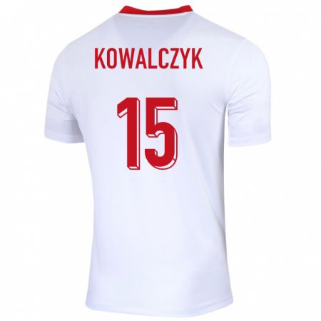 Kandiny Kinder Polen Mateusz Kowalczyk #15 Weiß Heimtrikot Trikot 24-26 T-Shirt Österreich