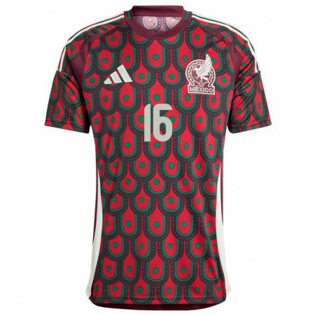 Kandiny Kinder Mexiko Hector Herrera #16 Kastanienbraun Heimtrikot Trikot 24-26 T-Shirt Österreich