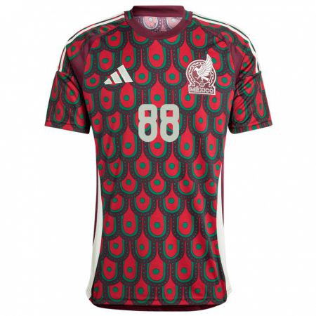 Kandiny Kinder Mexiko Maricarmen Reyes #88 Kastanienbraun Heimtrikot Trikot 24-26 T-Shirt Österreich