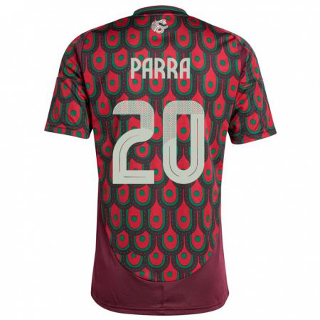 Kandiny Bambino Maglia Messico Rodrigo Parra #20 Marrone Kit Gara Home 24-26 Maglietta