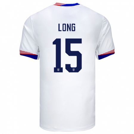 Kandiny Kinder Vereinigte Staaten Aaron Long #15 Weiß Heimtrikot Trikot 24-26 T-Shirt Österreich