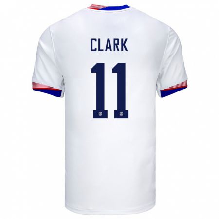 Kandiny Bambino Maglia Stati Uniti Caden Clark #11 Bianco Kit Gara Home 24-26 Maglietta