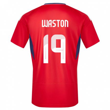 Kandiny Kinderen Costa Rica Kendall Waston #19 Rood Thuisshirt Thuistenue 24-26 T-Shirt