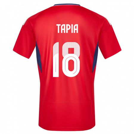 Kandiny Kinderen Costa Rica Priscilla Tapia #18 Rood Thuisshirt Thuistenue 24-26 T-Shirt