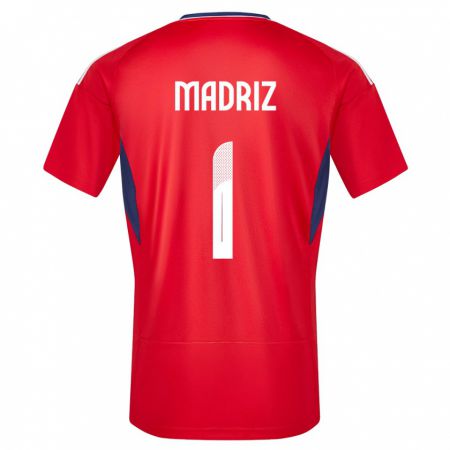 Kandiny Bambino Maglia Costa Rica Abraham Madriz #1 Rosso Kit Gara Home 24-26 Maglietta