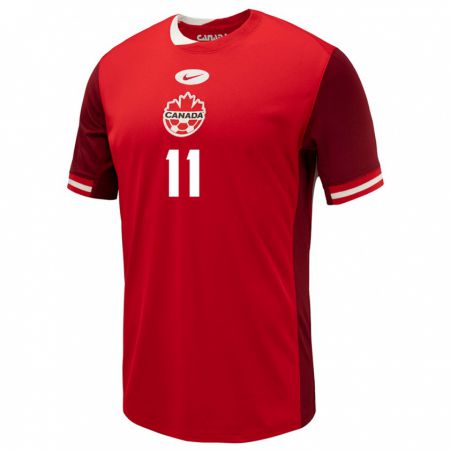 Kandiny Kinder Kanada Kevaughn Tavernier #11 Rot Heimtrikot Trikot 24-26 T-Shirt Österreich