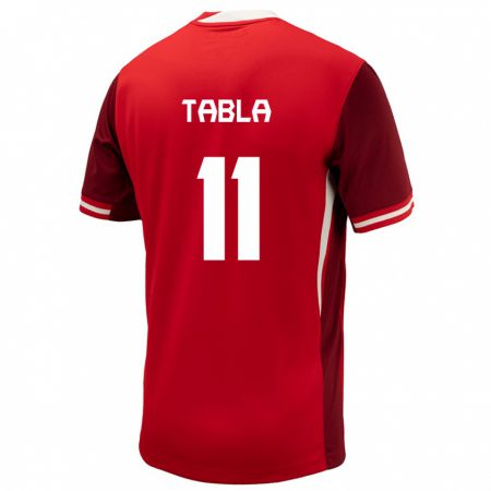 Kandiny Kinder Kanada Ballou Tabla #11 Rot Heimtrikot Trikot 24-26 T-Shirt Österreich