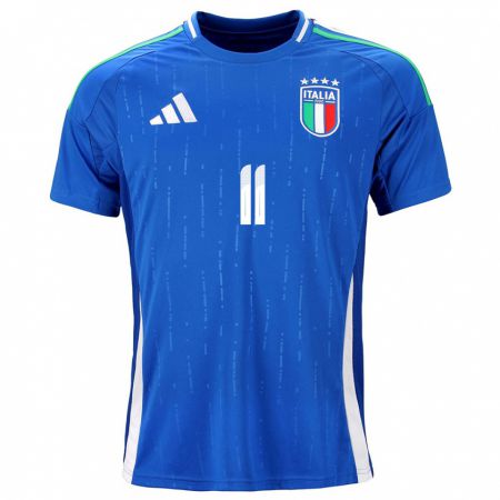 Kandiny Kinderen Italië Benedetta Glionna #11 Blauw Thuisshirt Thuistenue 24-26 T-Shirt België