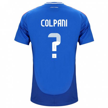 Kandiny Niño Camiseta Italia Andrea Colpani #0 Azul 1ª Equipación 24-26 La Camisa