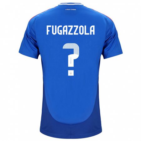 Kandiny Kinder Italien Marcello Fugazzola #0 Blau Heimtrikot Trikot 24-26 T-Shirt Österreich