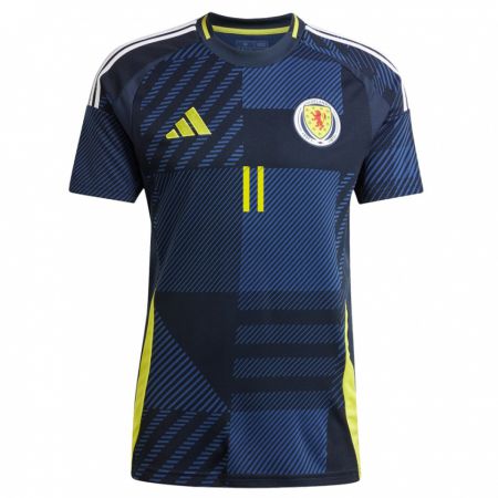 Kandiny Niño Camiseta Escocia Gus Stevenson #11 Azul Oscuro 1ª Equipación 24-26 La Camisa México