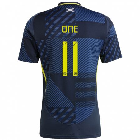 Kandiny Bambino Maglia Scotland Ryan Oné #11 Blu Scuro Kit Gara Home 24-26 Maglietta