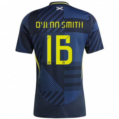 Kandiny Bambino Maglia Scotland Dylan Smith #16 Blu Scuro Kit Gara Home 24-26 Maglietta